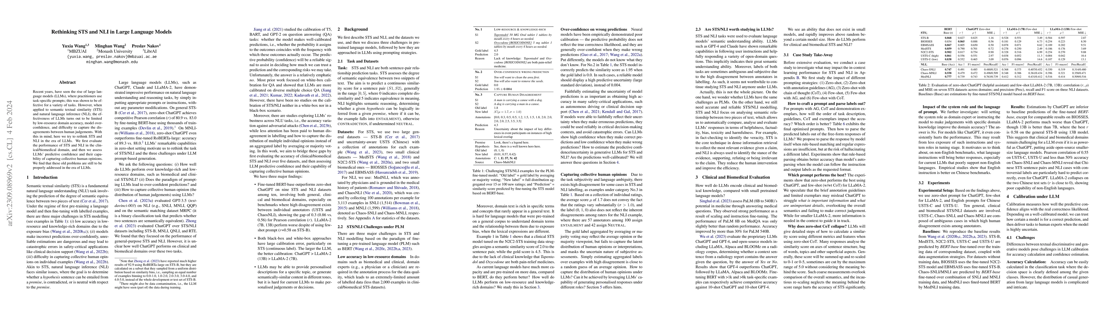 Thumbnail for Rethinking STS and NLI in Large Language Models