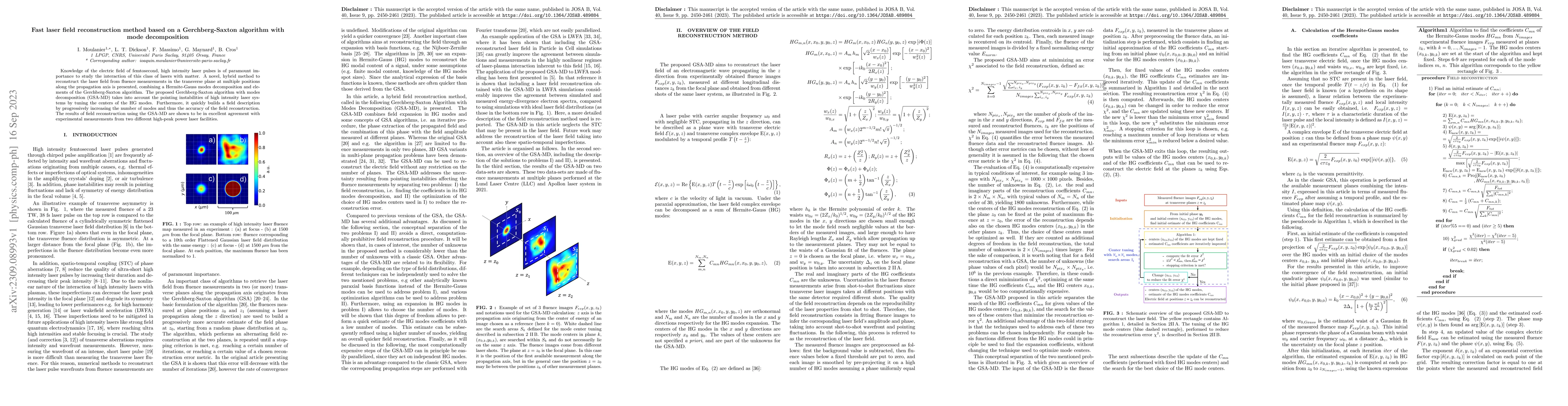 Thumbnail for Fast laser field reconstruction method based on a Gerchberg-Saxton
  algorithm with mode decomposition