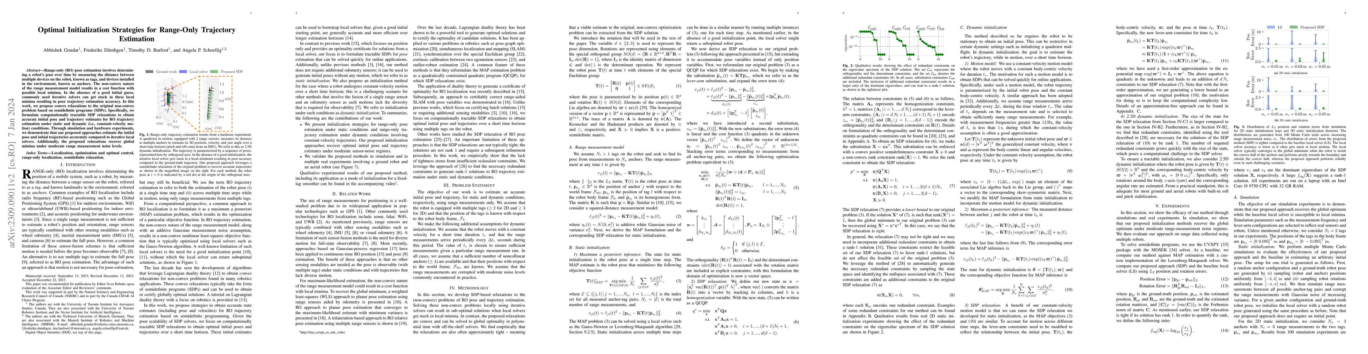 Thumbnail for Optimal Initialization Strategies for Range-Only Trajectory Estimation