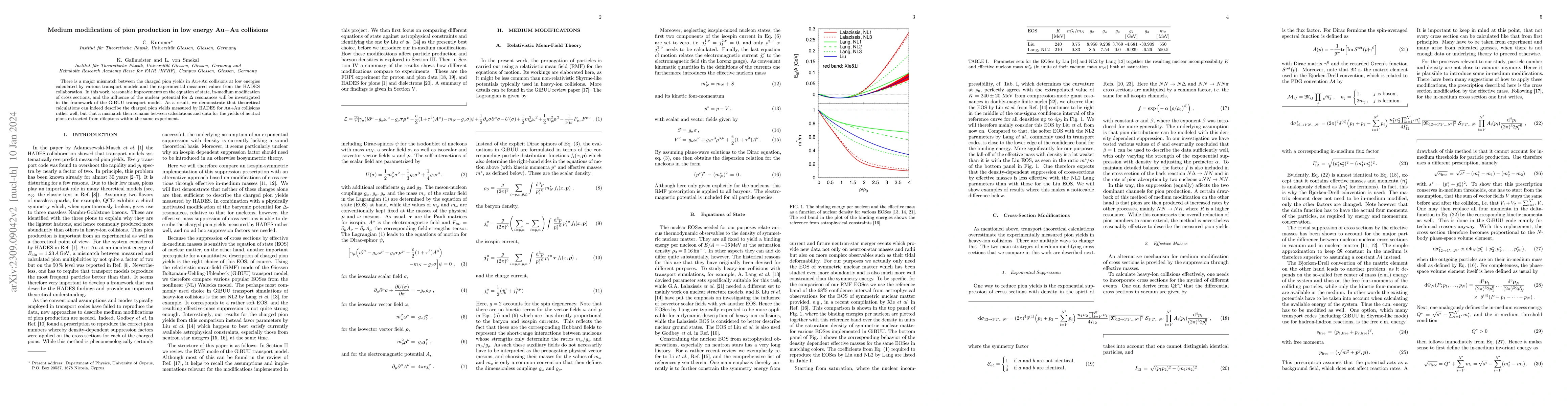 Thumbnail for Medium modification of pion production in low energy Au+Au collisions