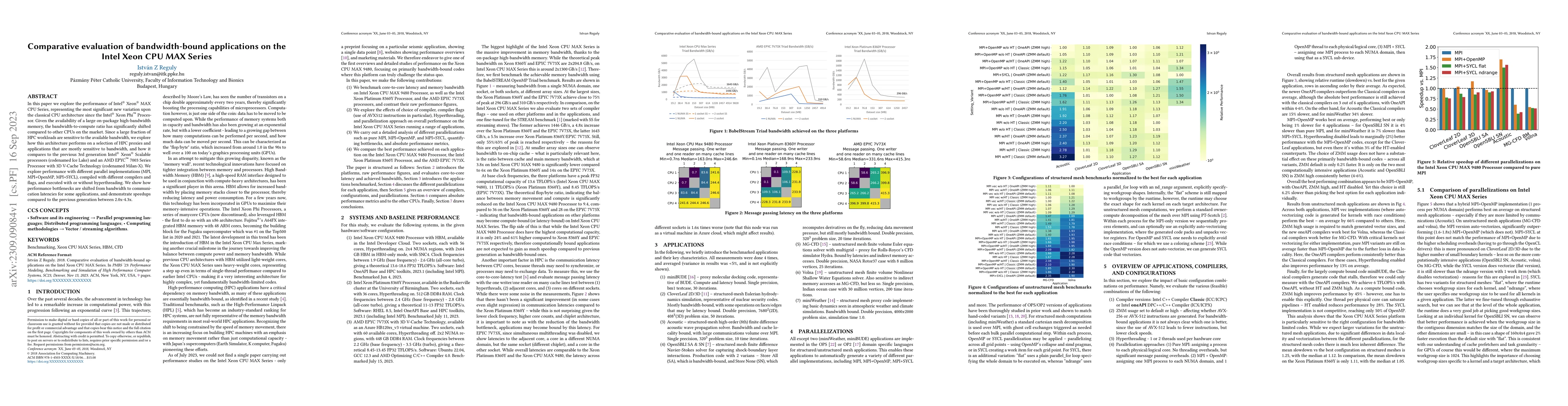 Thumbnail for Comparative evaluation of bandwidth-bound applications on the Intel Xeon
  CPU MAX Series