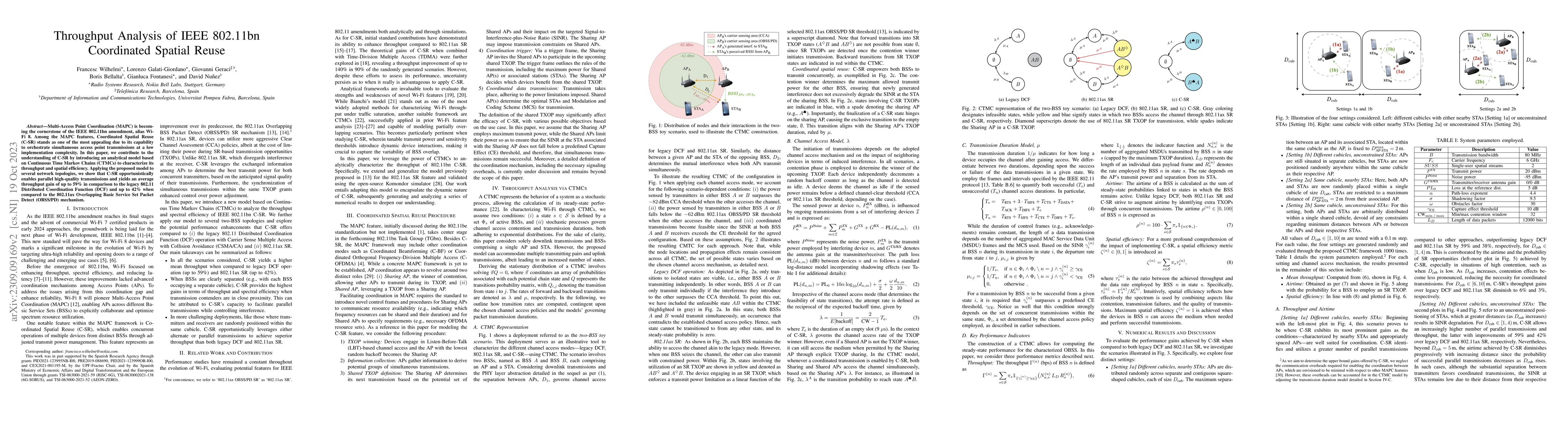 Thumbnail for Throughput Analysis of IEEE 802.11bn Coordinated Spatial Reuse