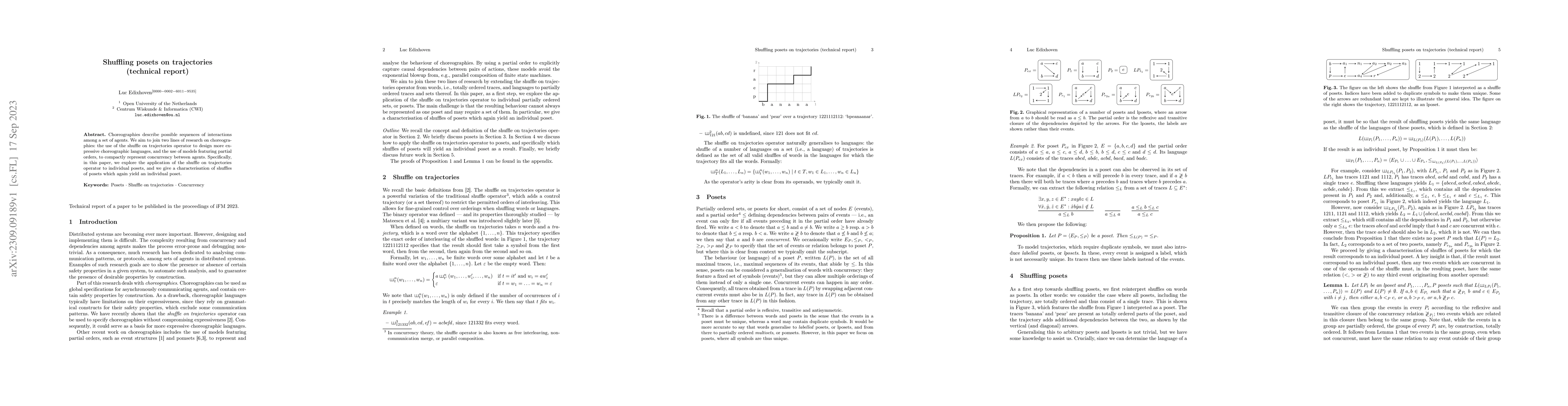 Thumbnail for Shuffling posets on trajectories (technical report)