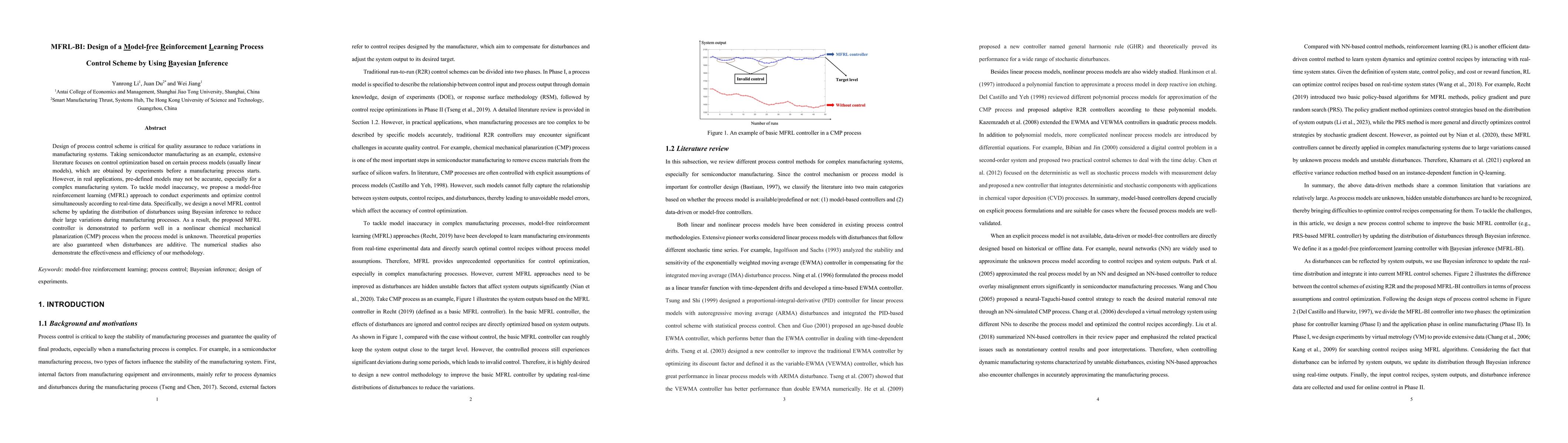 Thumbnail for MFRL-BI: Design of a Model-free Reinforcement Learning Process Control
  Scheme by Using Bayesian Inference