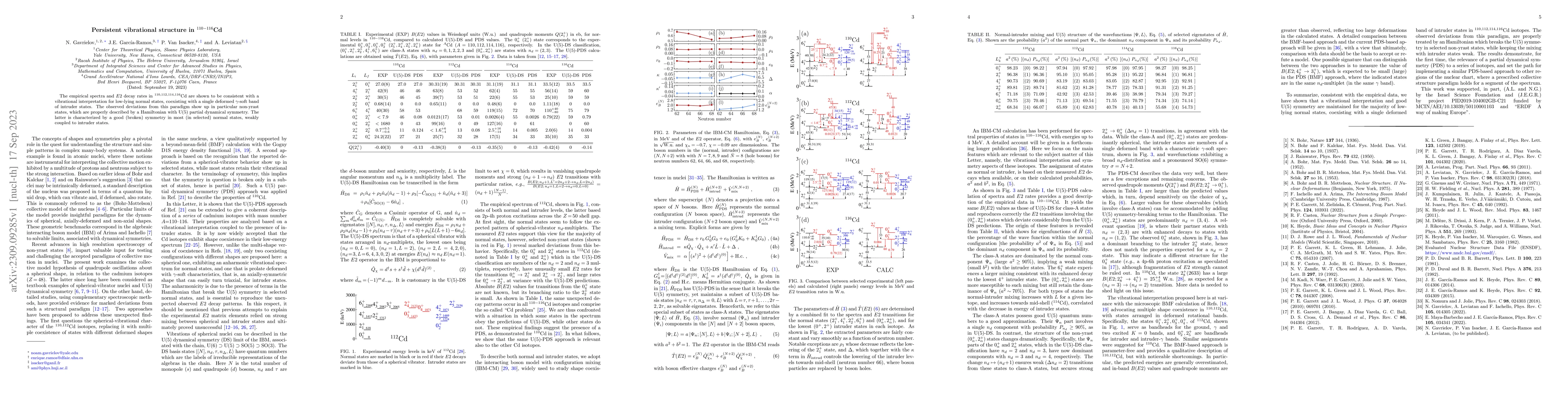 Thumbnail for Persistent vibrational structure in $^{110-116}$Cd