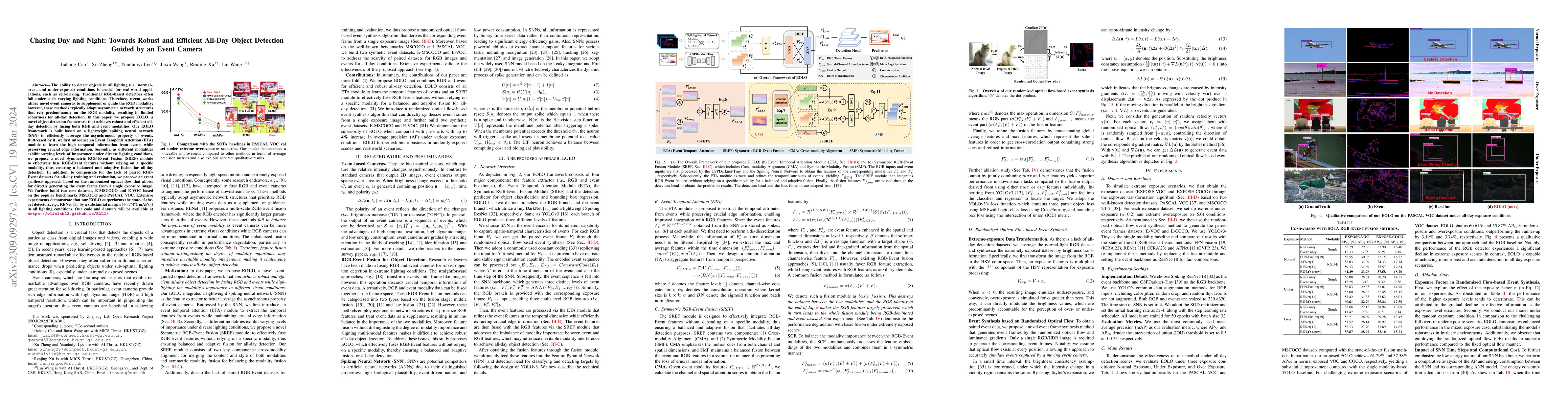 Thumbnail for Chasing Day and Night: Towards Robust and Efficient All-Day Object
  Detection Guided by an Event Camera