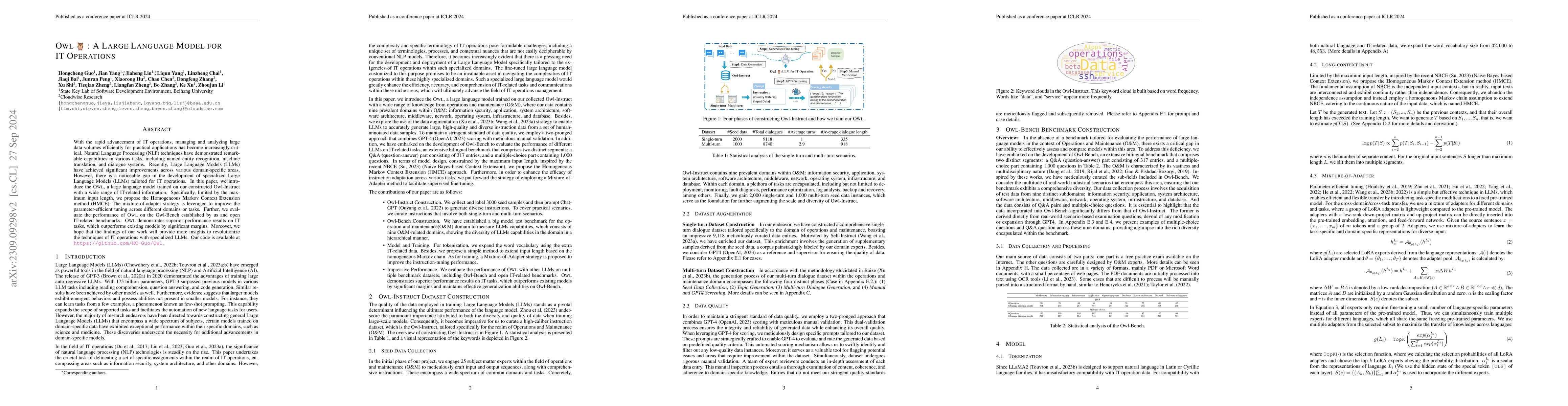 Thumbnail for OWL: A Large Language Model for IT Operations