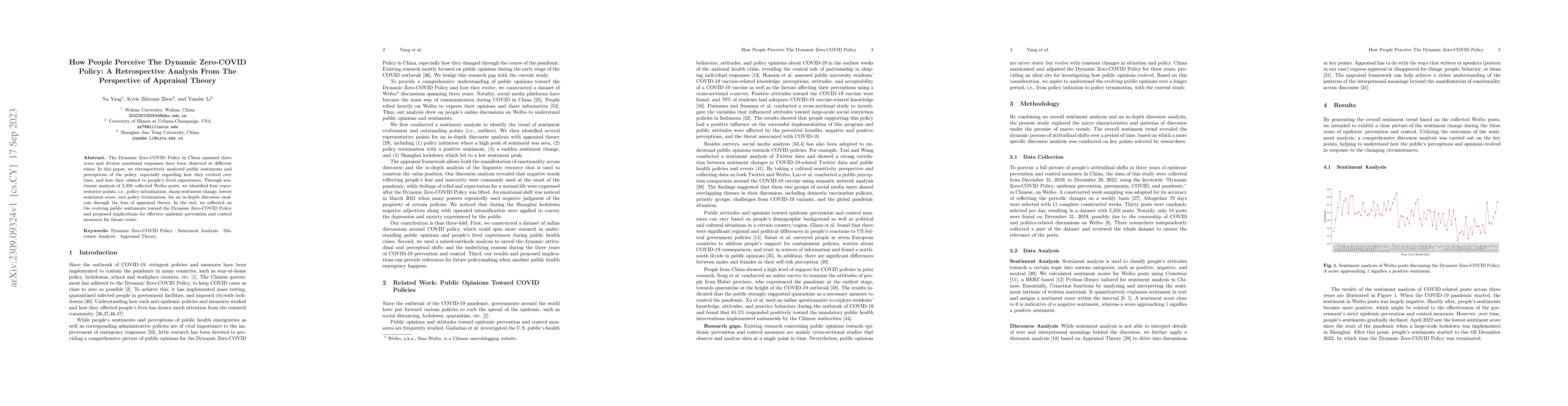 Thumbnail for How People Perceive The Dynamic Zero-COVID Policy: A Retrospective
  Analysis From The Perspective of Appraisal Theory