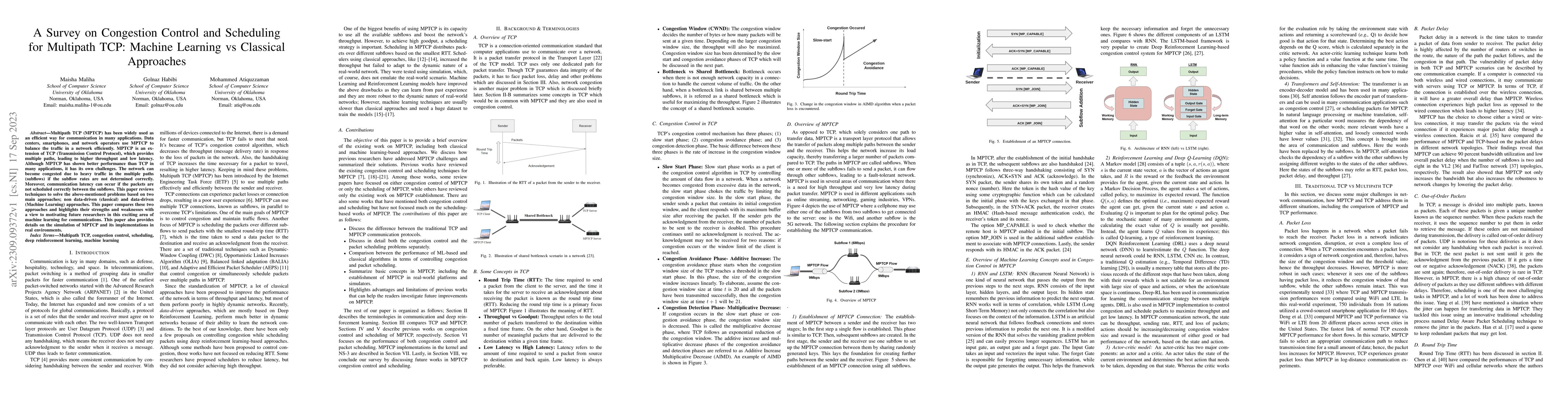 Thumbnail for A Survey on Congestion Control and Scheduling for Multipath TCP: Machine
  Learning vs Classical Approaches