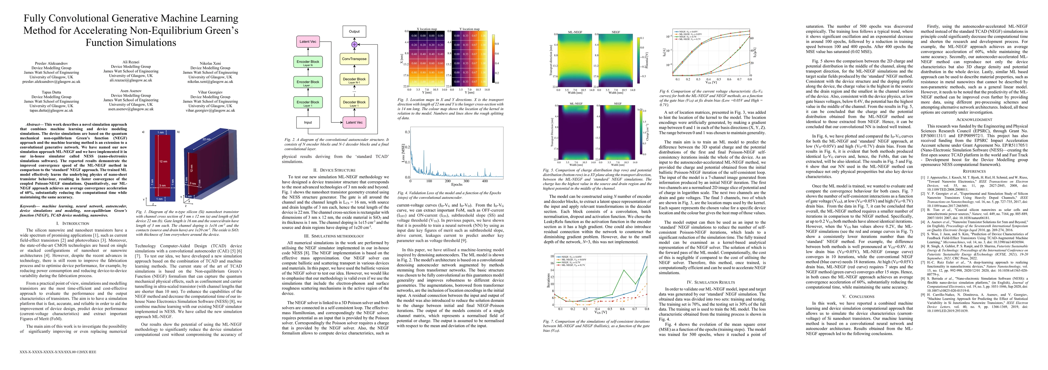 Thumbnail for Fully Convolutional Generative Machine Learning Method for Accelerating
  Non-Equilibrium Greens Function Simulations