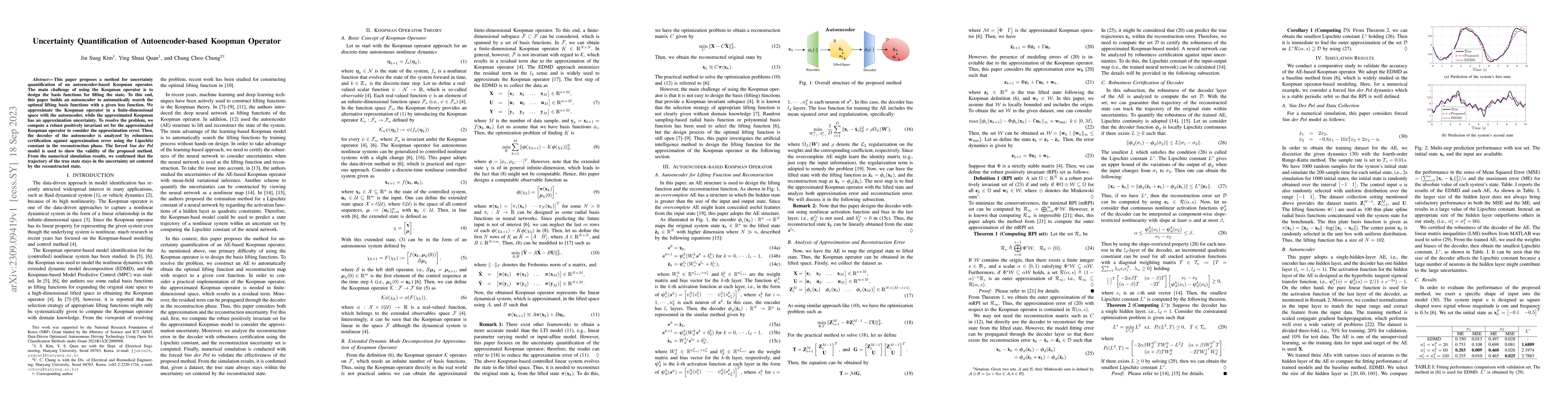 Thumbnail for Uncertainty Quantification of Autoencoder-based Koopman Operator