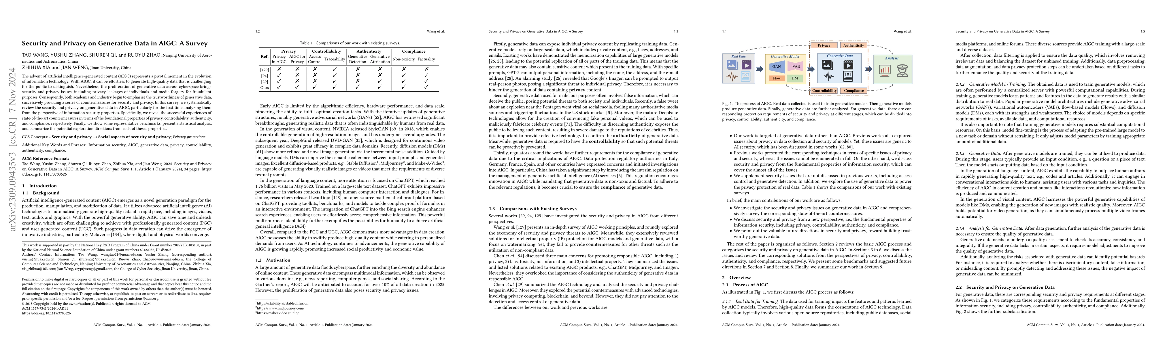 Thumbnail for Security and Privacy on Generative Data in AIGC: A Survey