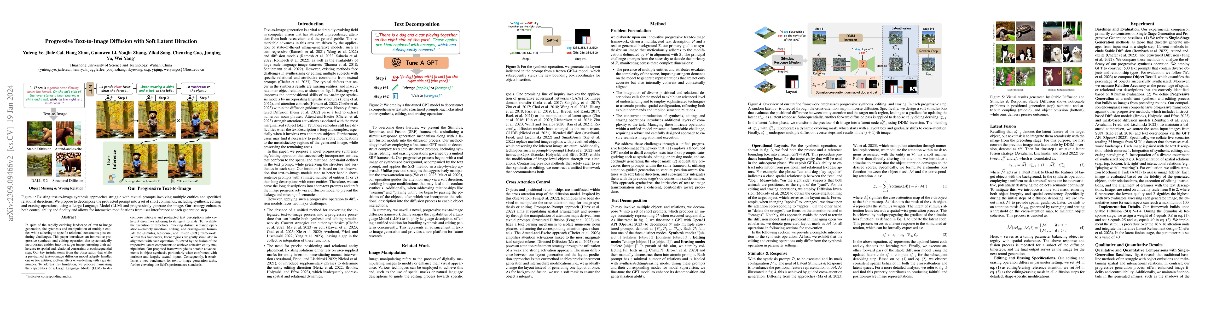 Thumbnail for Progressive Text-to-Image Diffusion with Soft Latent Direction