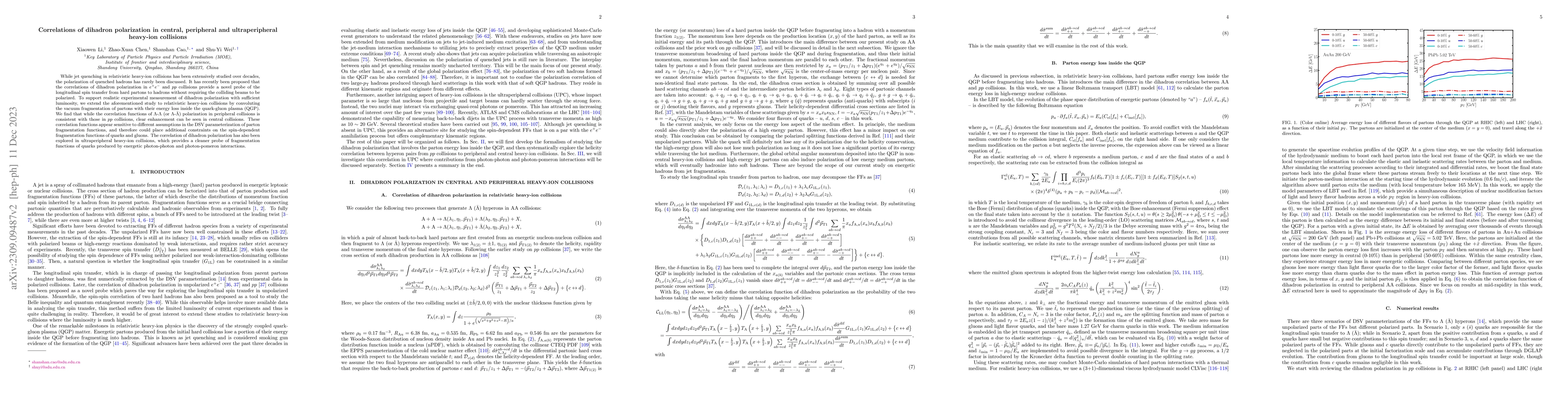 Thumbnail for Correlations of dihadron polarization in central, peripheral and
  ultraperipheral heavy-ion collisions