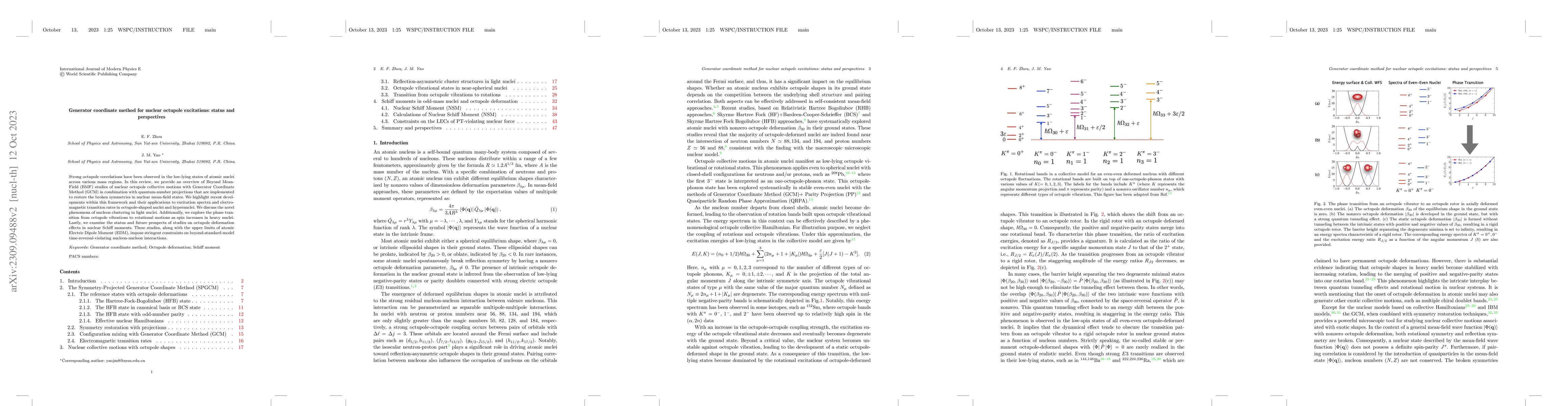 Thumbnail for Generator coordinate method for nuclear octupole excitations: status and
  perspectives