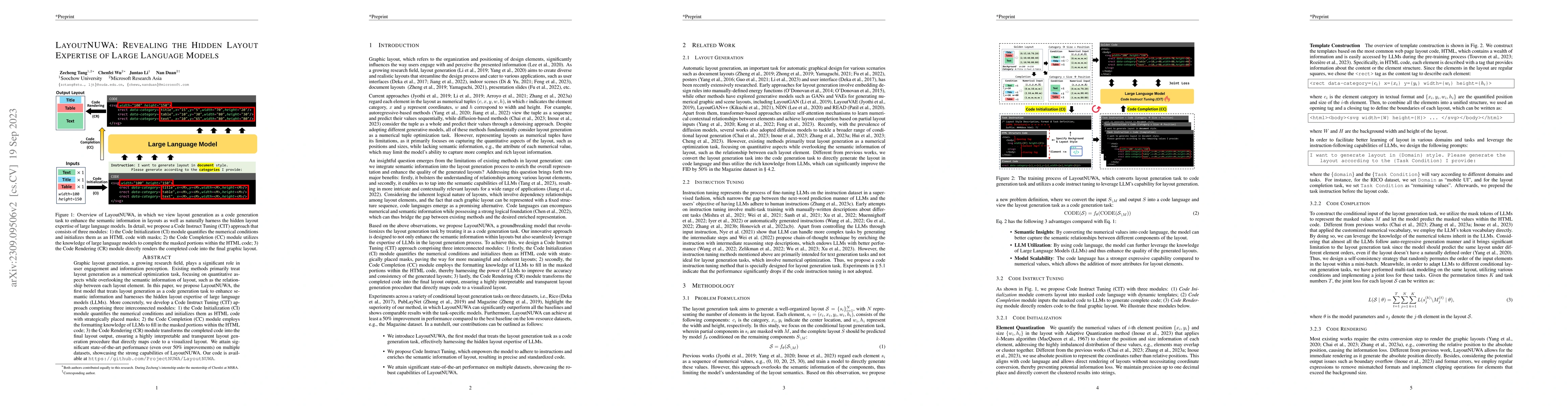 Thumbnail for LayoutNUWA: Revealing the Hidden Layout Expertise of Large Language
  Models