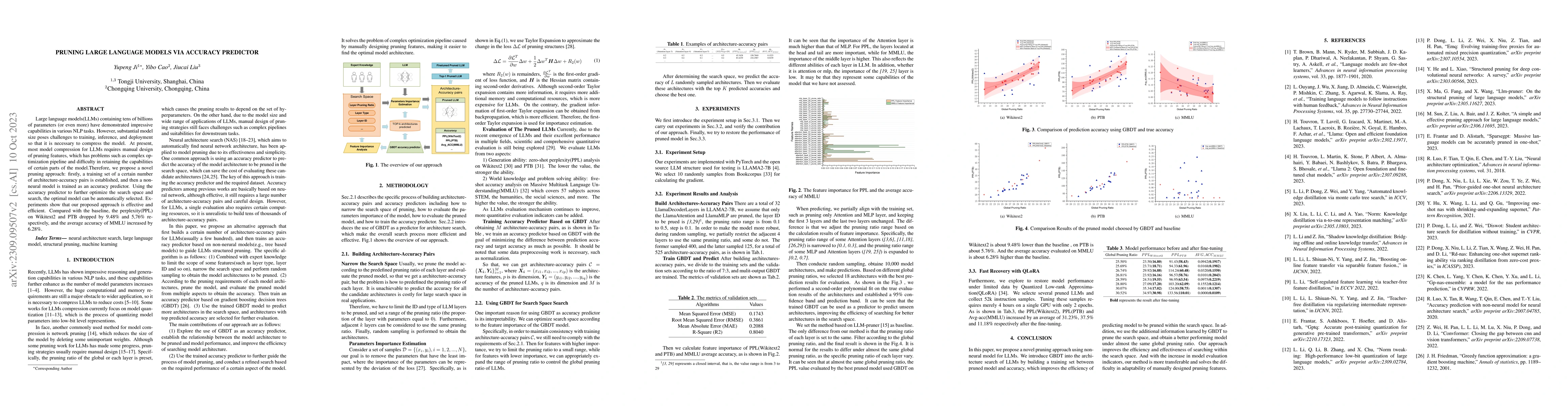 Thumbnail for Pruning Large Language Models via Accuracy Predictor