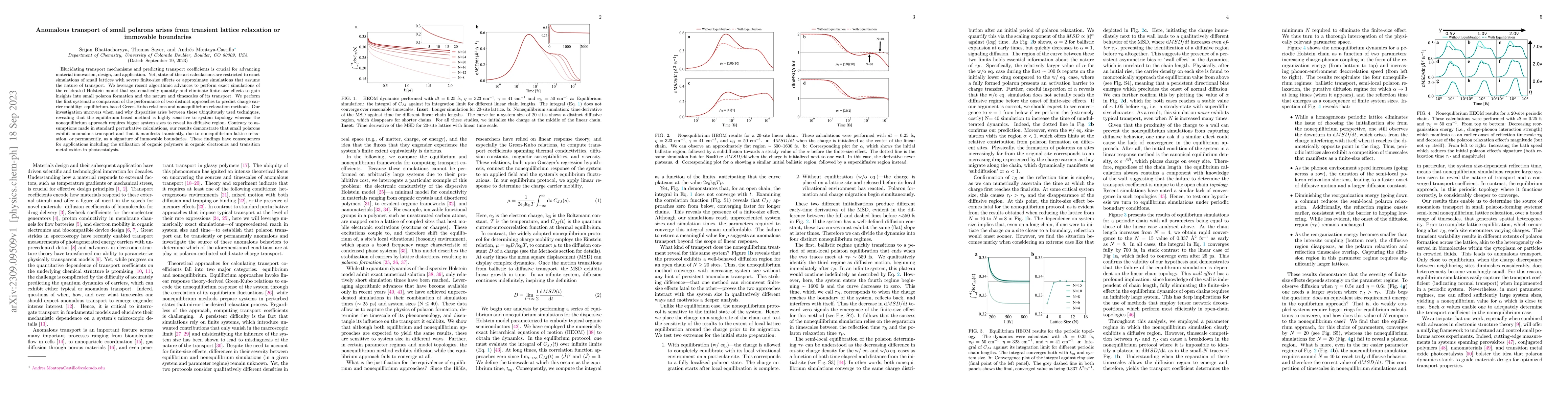 Thumbnail for Anomalous transport of small polarons arises from transient lattice
  relaxation or immovable boundaries
