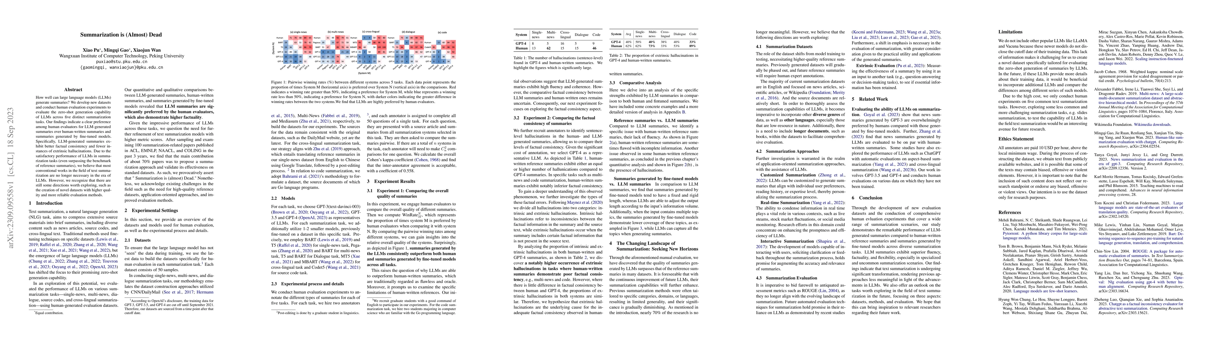 Thumbnail for Summarization is (Almost) Dead