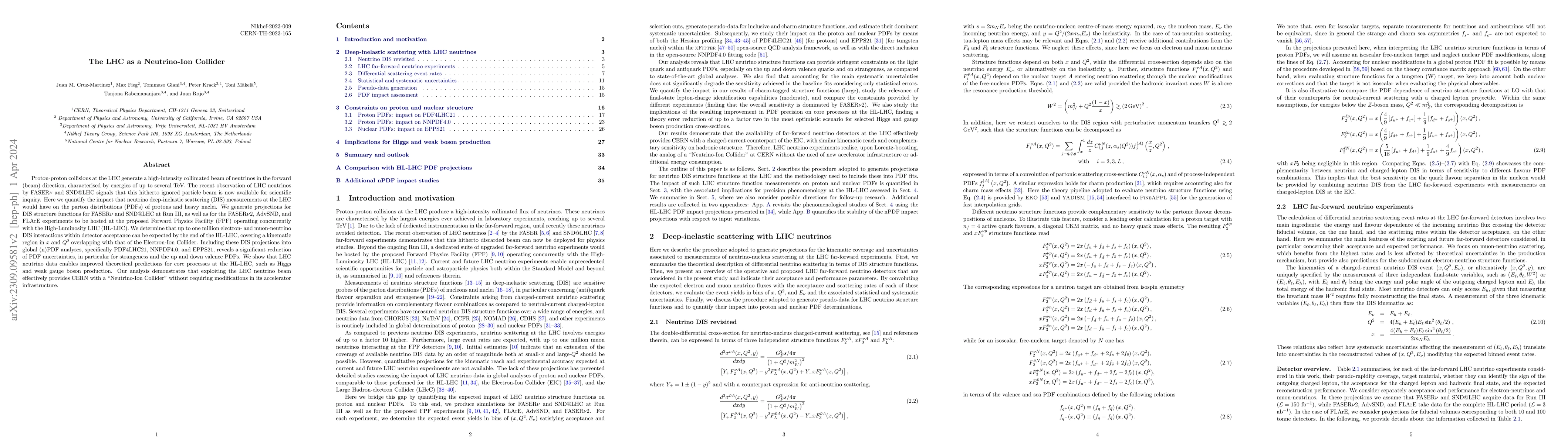 Thumbnail for The LHC as a Neutrino-Ion Collider