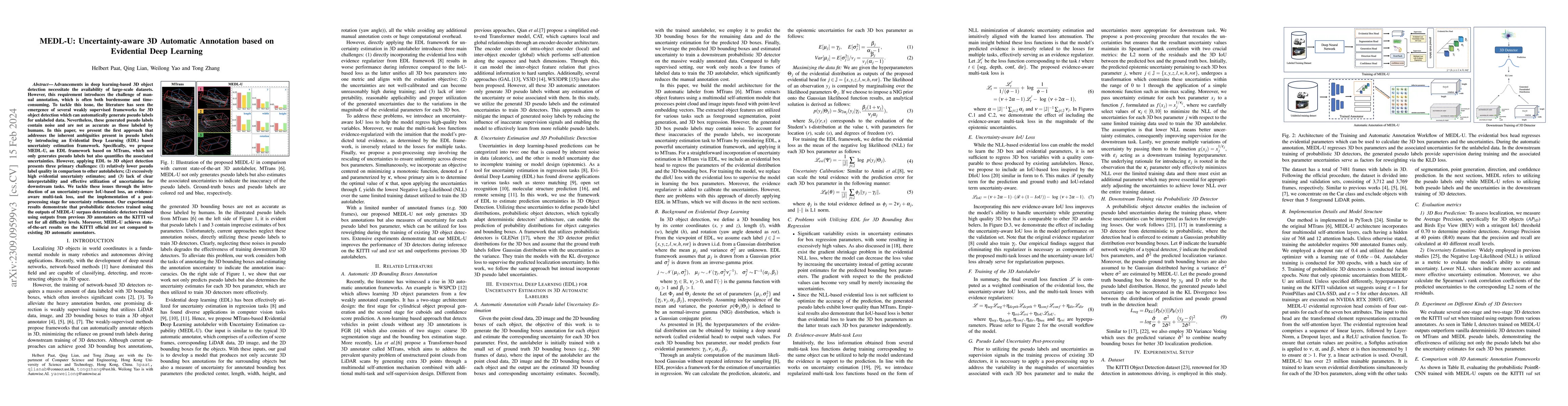 Thumbnail for MEDL-U: Uncertainty-aware 3D Automatic Annotation based on Evidential
  Deep Learning