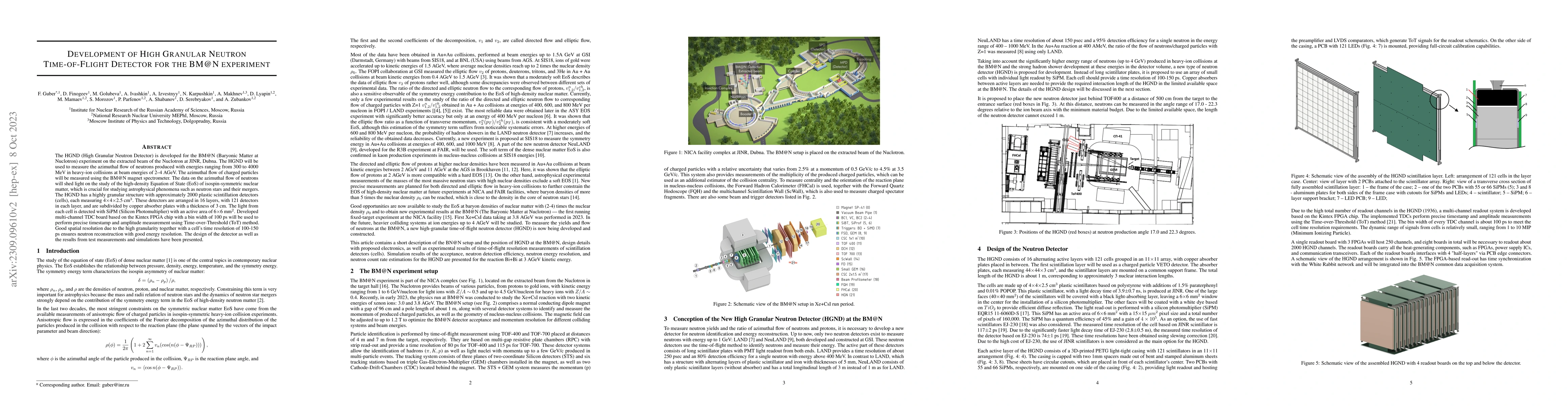 Thumbnail for Development of High Granular Neutron Time-of-Flight Detector for the
  BM@N experiment