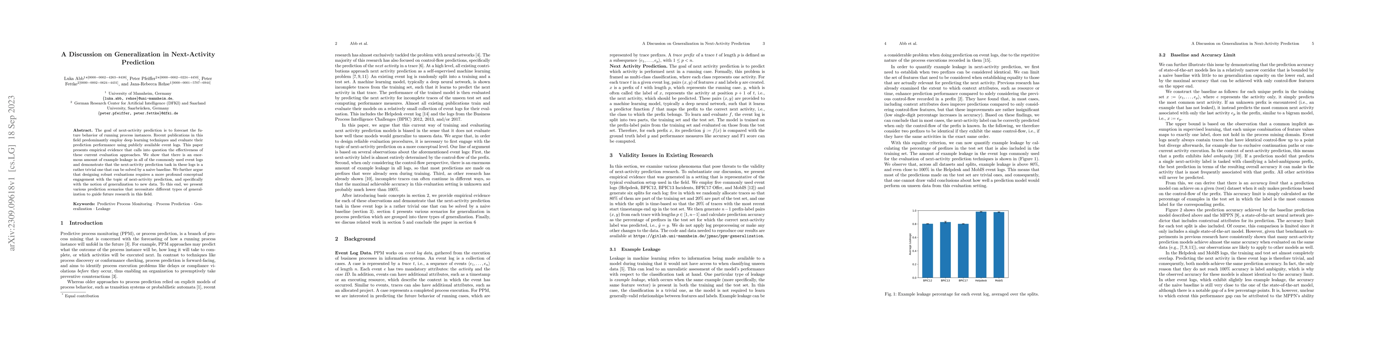 Thumbnail for A Discussion on Generalization in Next-Activity Prediction