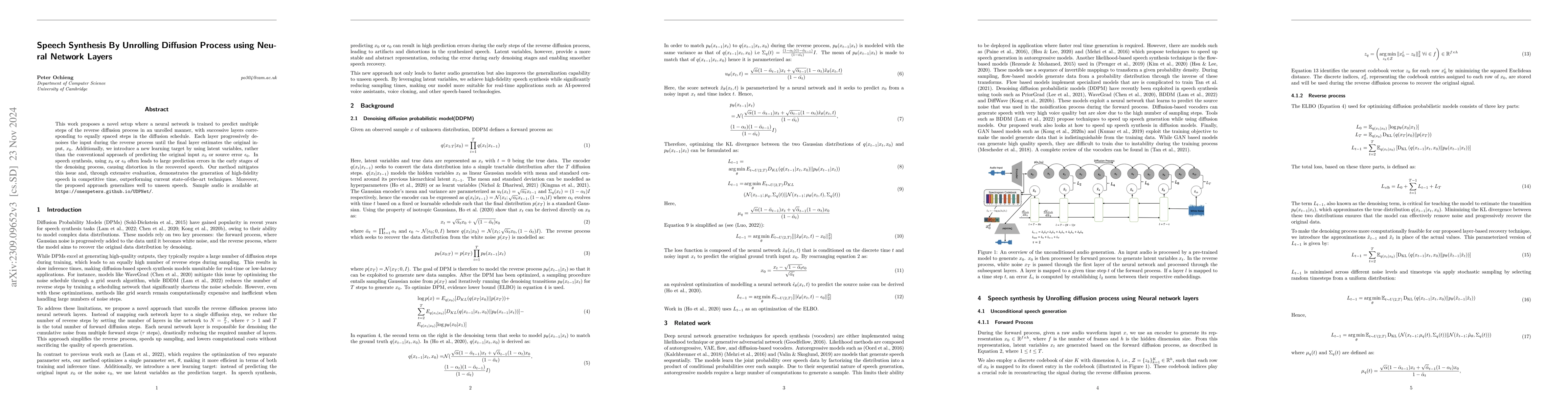 Thumbnail for Speeding Up Speech Synthesis In Diffusion Models By Reducing Data
  Distribution Recovery Steps Via Content Transfer