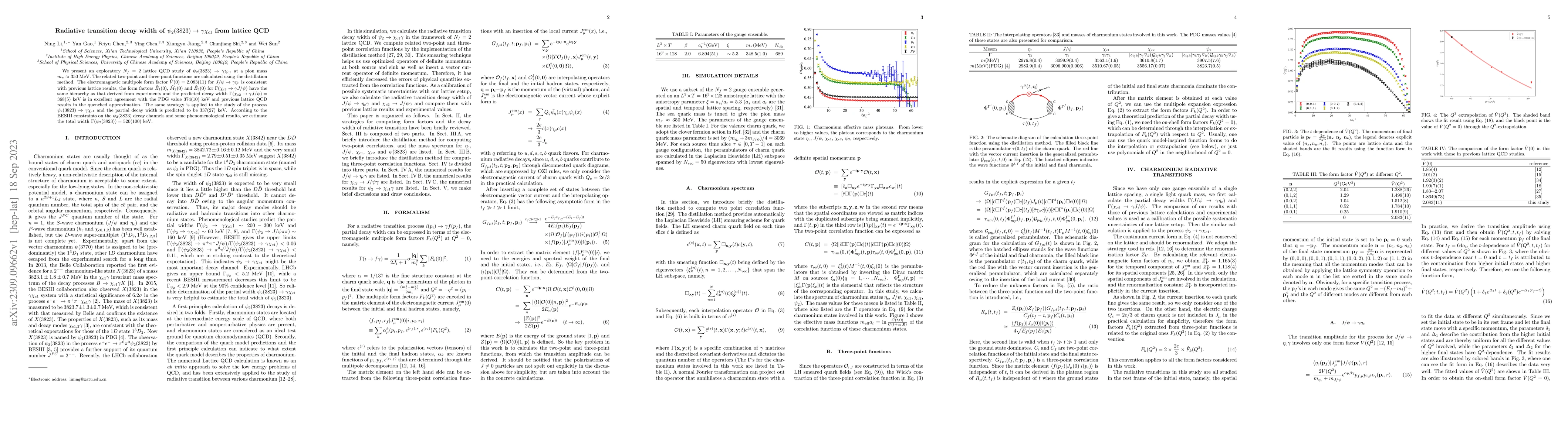 Thumbnail for Radiative transition decay width of
  $\psi_2(3823)\rightarrow\gamma\chi_{c1}$ from lattice QCD