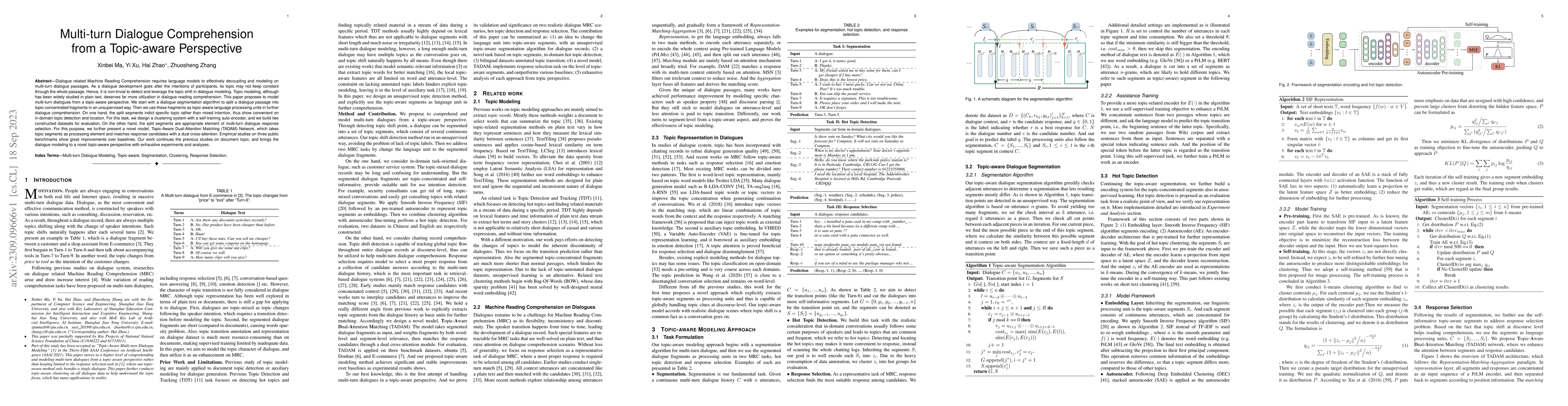 Thumbnail for Multi-turn Dialogue Comprehension from a Topic-aware Perspective