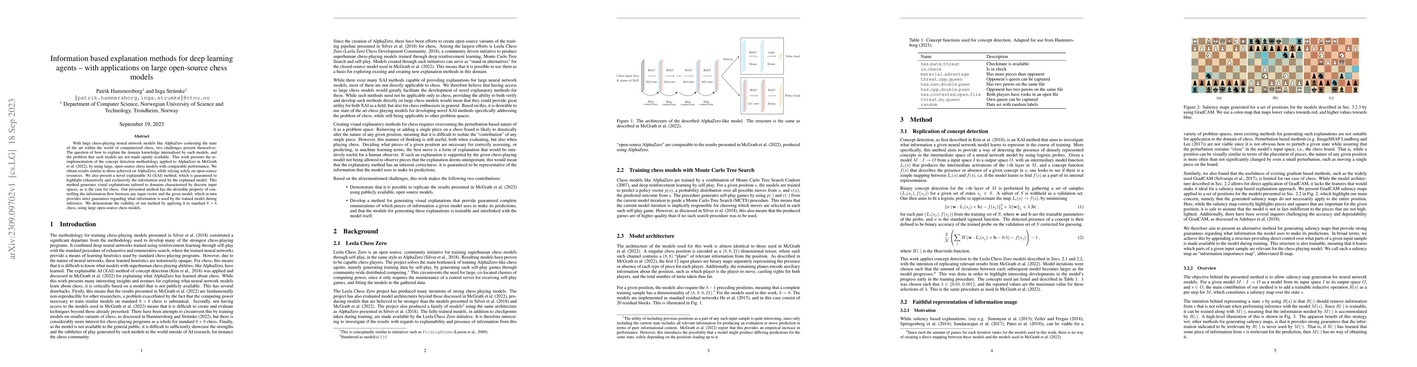Thumbnail for Information based explanation methods for deep learning agents -- with
  applications on large open-source chess models