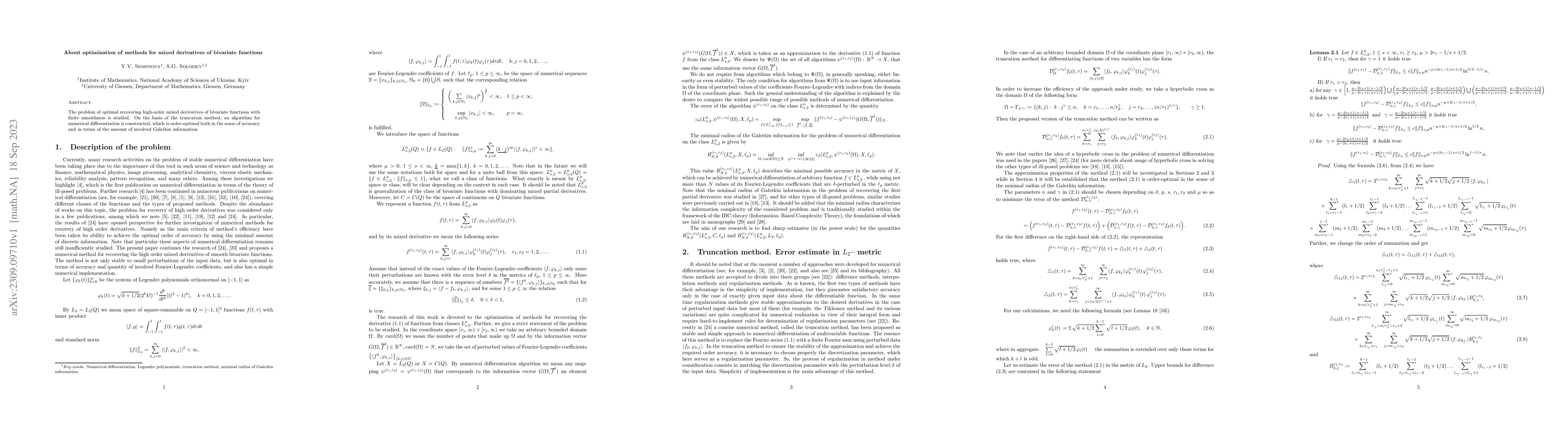 Thumbnail for About optimization of methods for mixed derivatives of bivariate
  functions