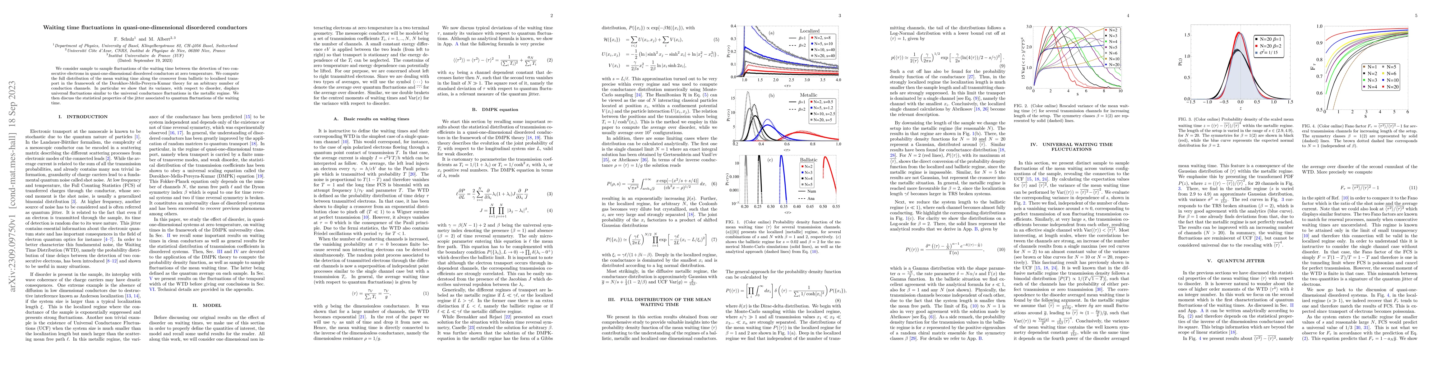Thumbnail for Waiting time fluctuations in quasi-one-dimensional disordered conductors