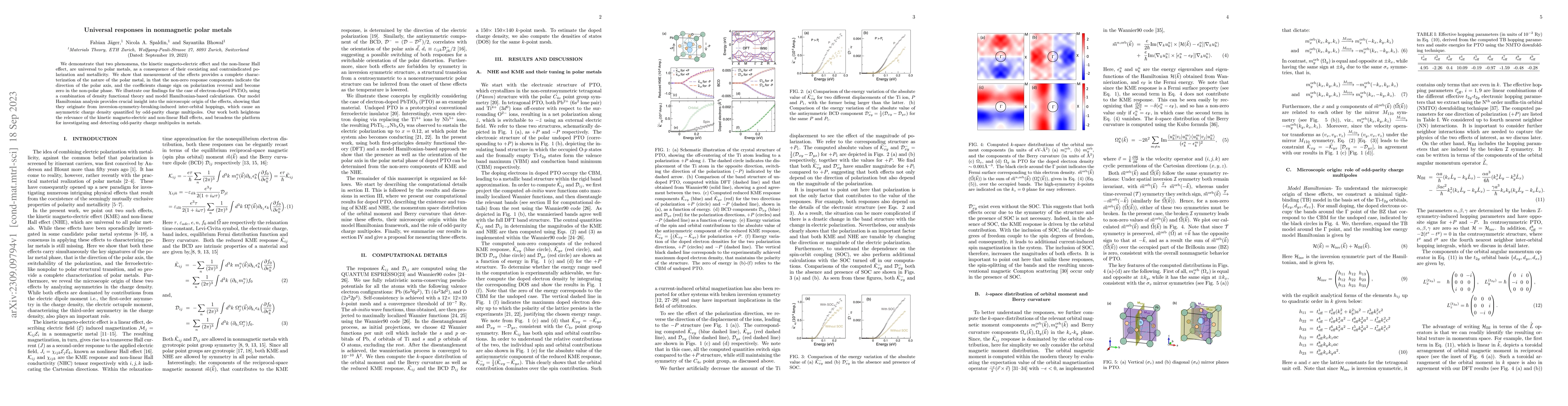 Thumbnail for Universal responses in nonmagnetic polar metals