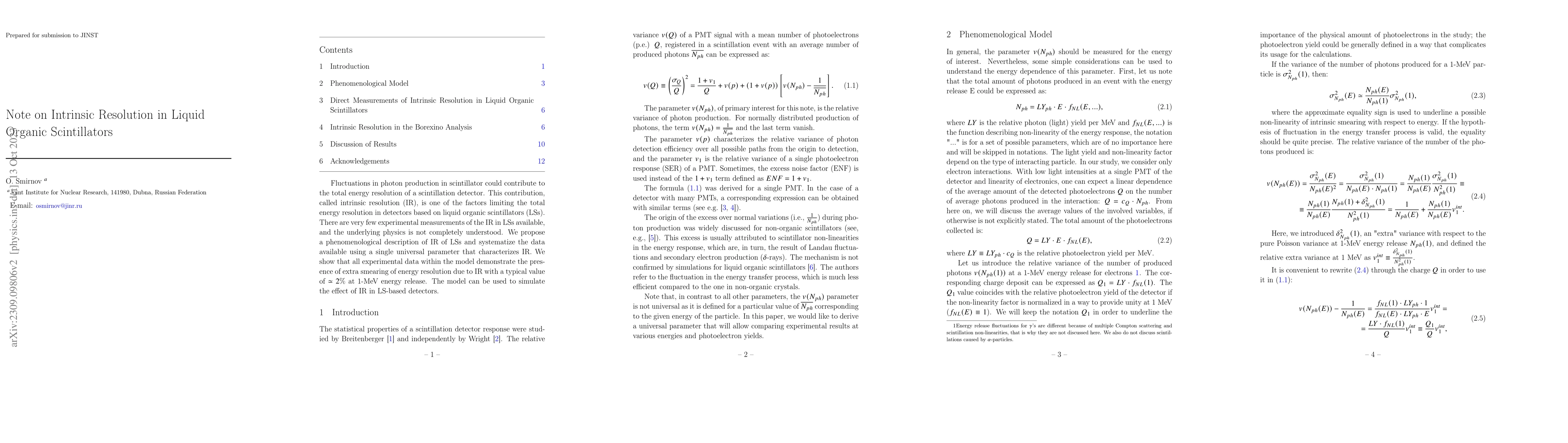 Thumbnail for Note on the Intrinsic Resolution in Liquid Organic Scintillators