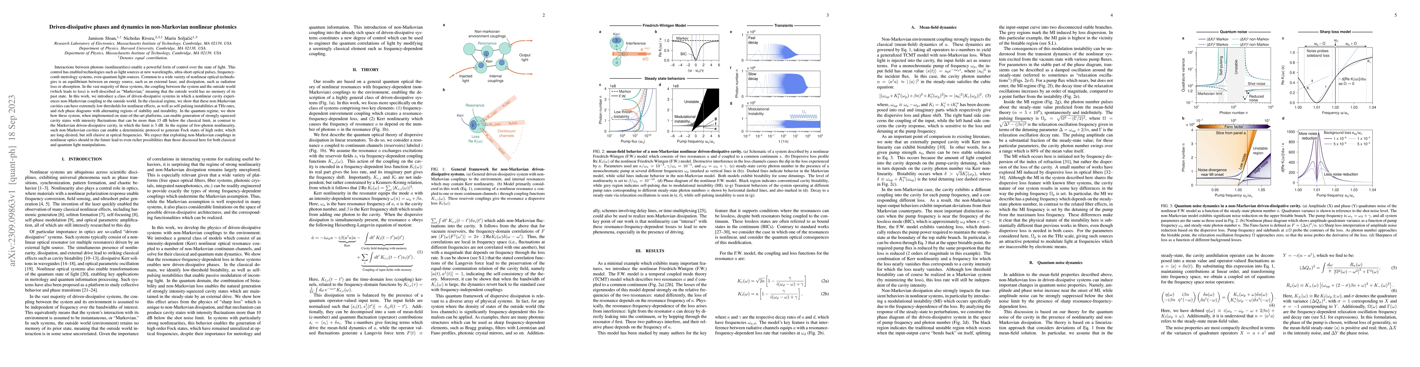 Thumbnail for Driven-dissipative phases and dynamics in non-Markovian nonlinear
  photonics
