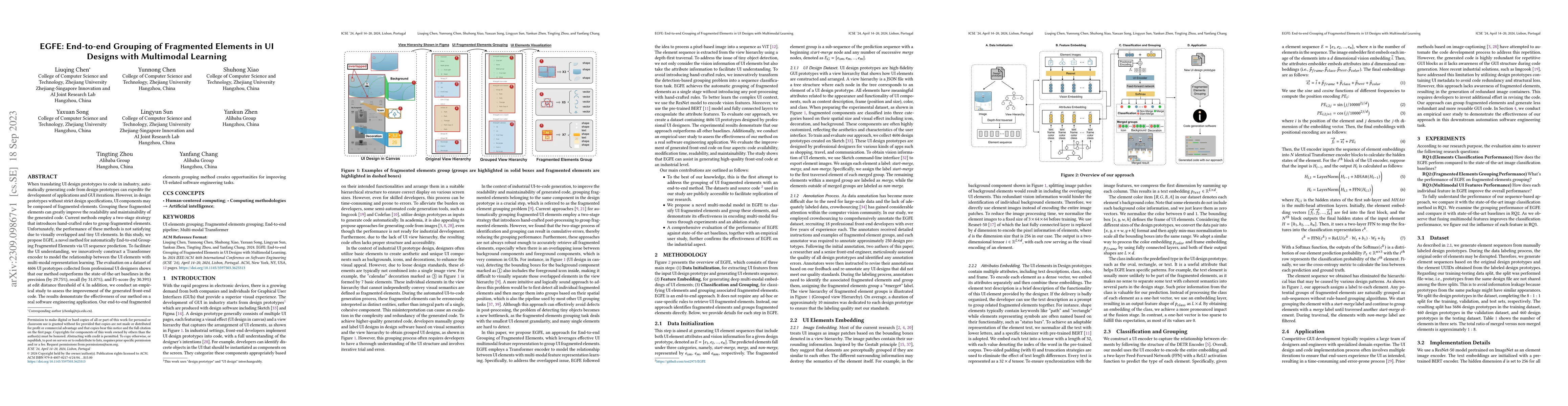 Thumbnail for EGFE: End-to-end Grouping of Fragmented Elements in UI Designs with
  Multimodal Learning