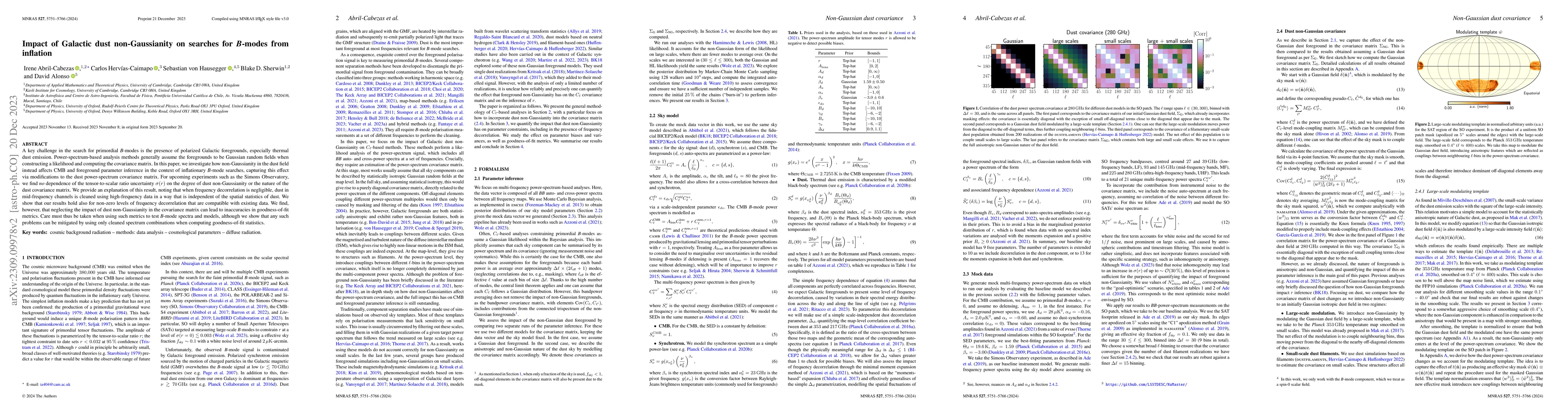 Thumbnail for Impact of Galactic dust non-Gaussianity on searches for B-modes from
  inflation