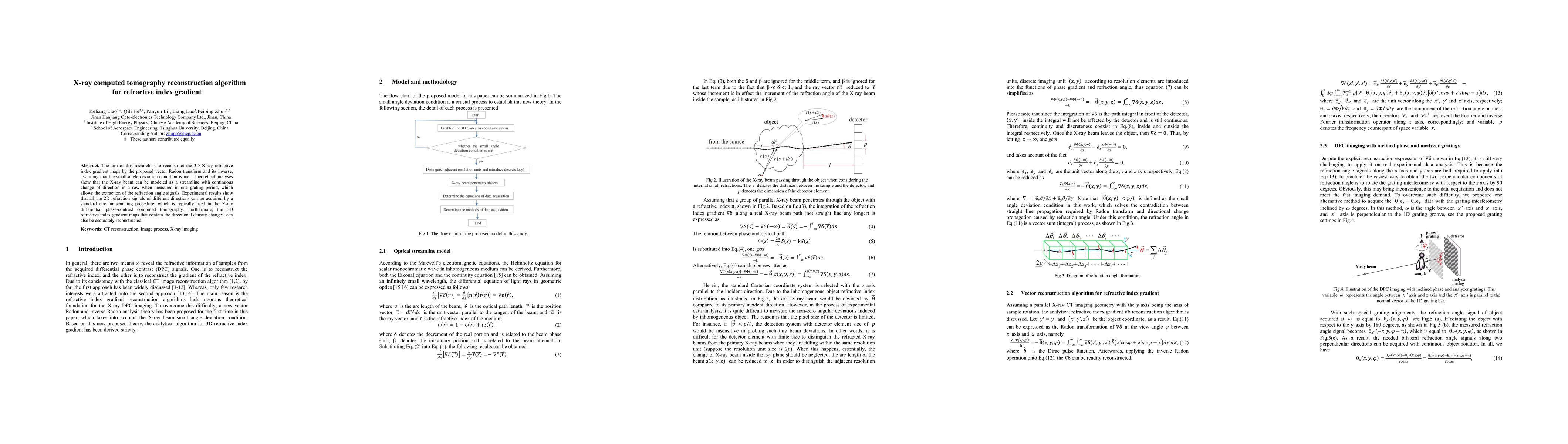 Thumbnail for X-ray computed tomography reconstruction algorithm for refractive index
  gradient