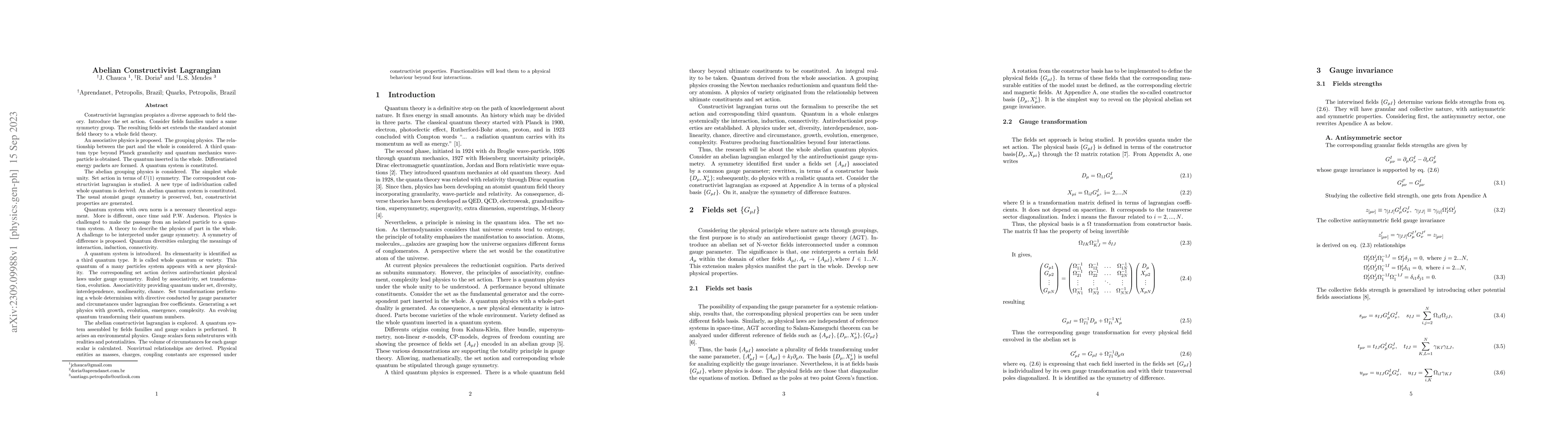 Thumbnail for Abelian Constructivist Lagrangian