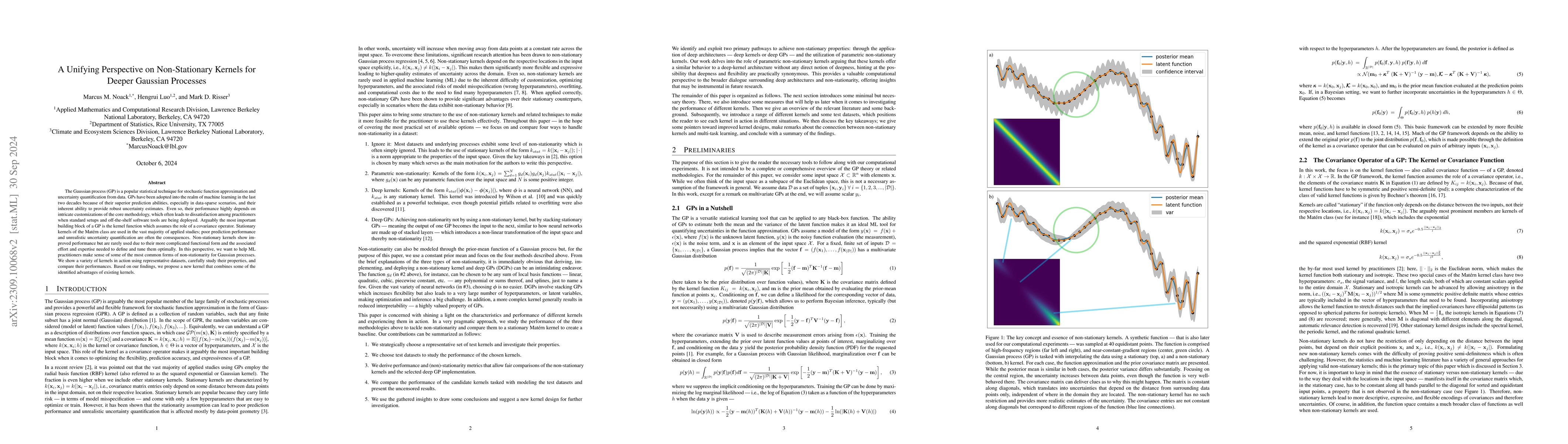 Thumbnail for A Unifying Perspective on Non-Stationary Kernels for Deeper Gaussian
  Processes