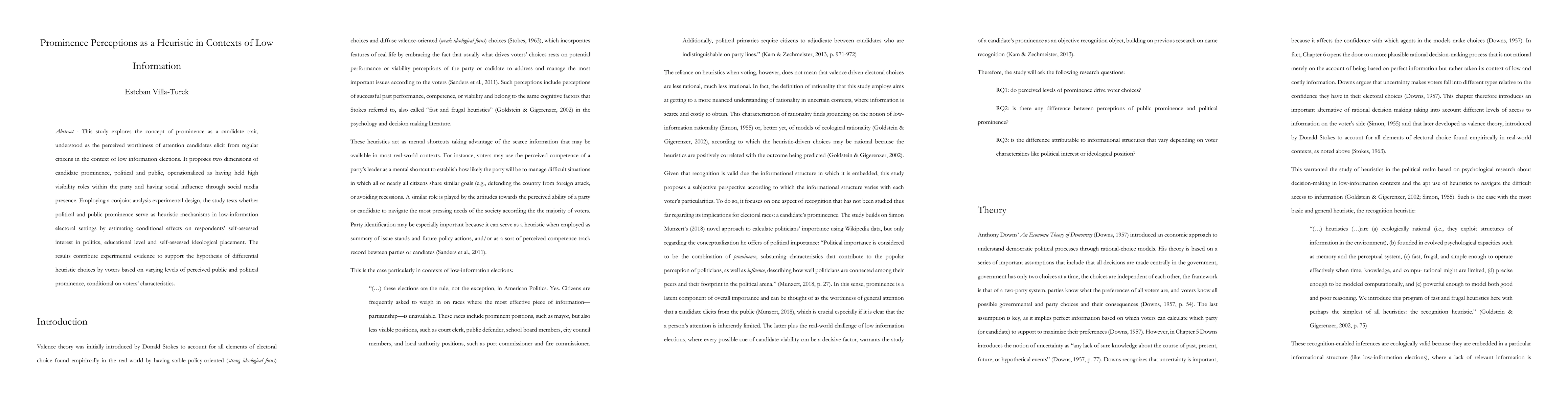 Thumbnail for Prominence Perceptions as a Heuristic in Contexts of Low Information