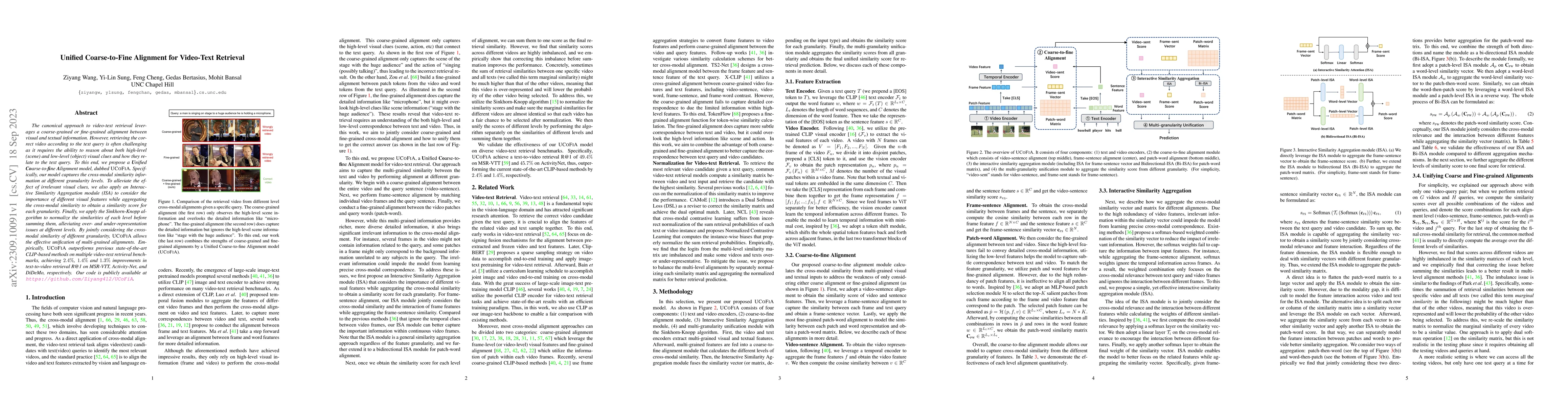Thumbnail for Unified Coarse-to-Fine Alignment for Video-Text Retrieval