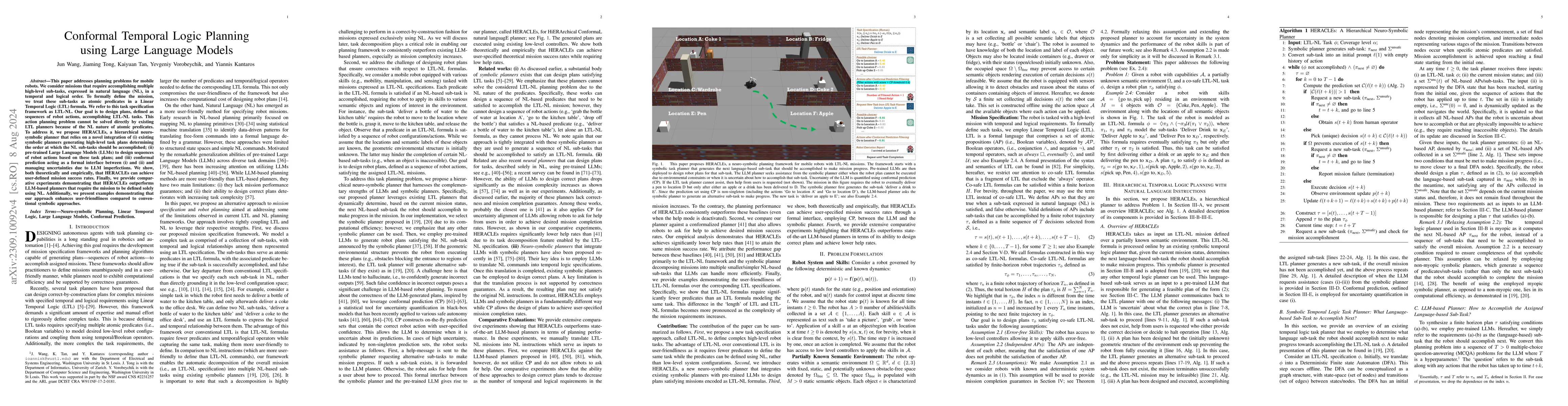 Thumbnail for Conformal Temporal Logic Planning using Large Language Models
