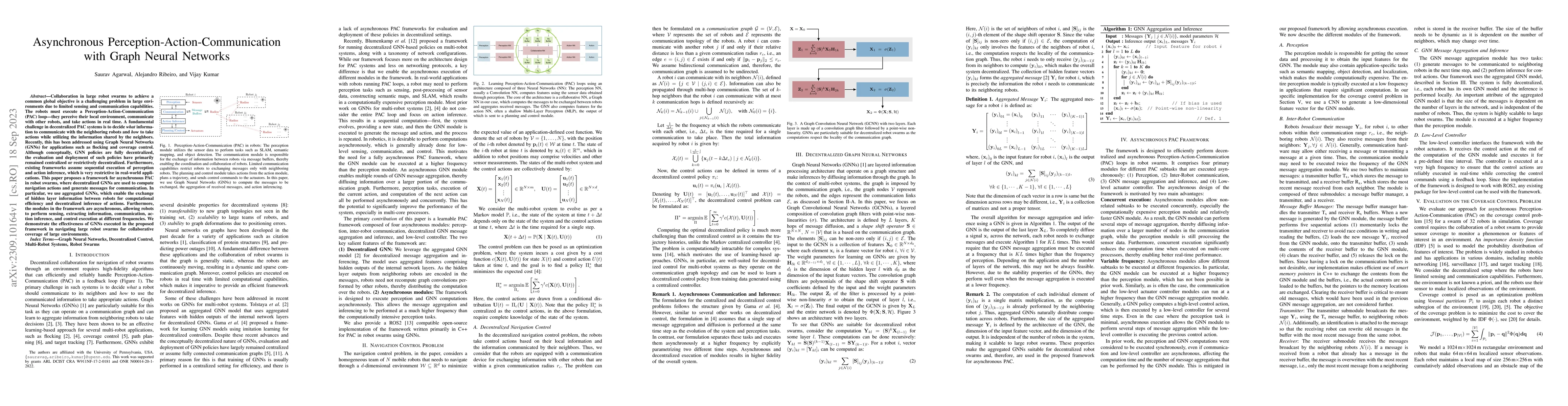 Thumbnail for Asynchronous Perception-Action-Communication with Graph Neural Networks
