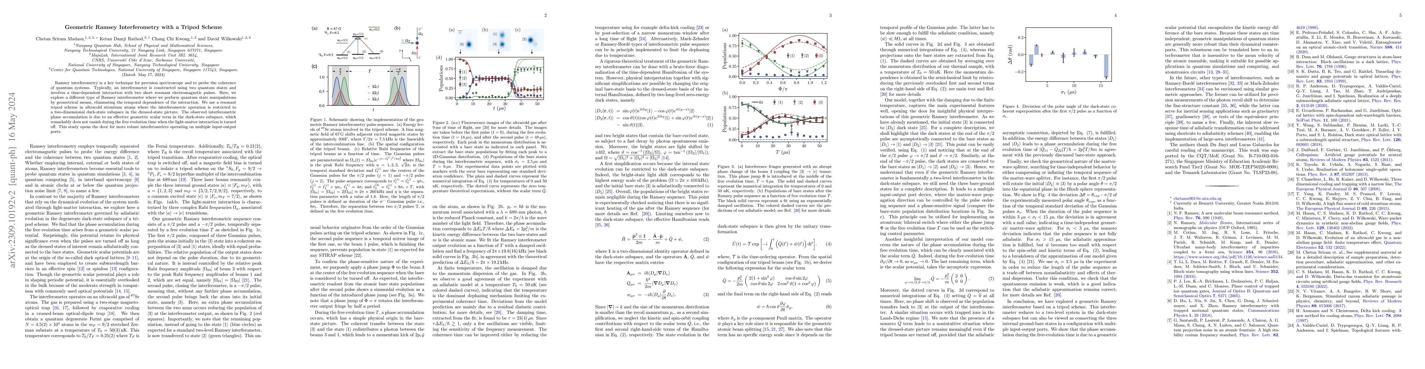 Thumbnail for Geometric Ramsey Interferometry with a Tripod Scheme