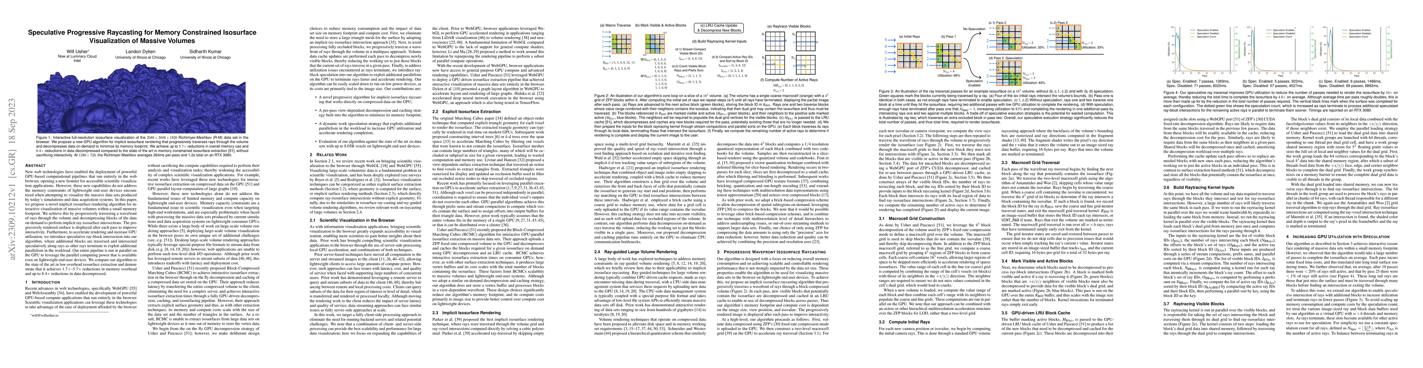 Thumbnail for Speculative Progressive Raycasting for Memory Constrained Isosurface
  Visualization of Massive Volumes