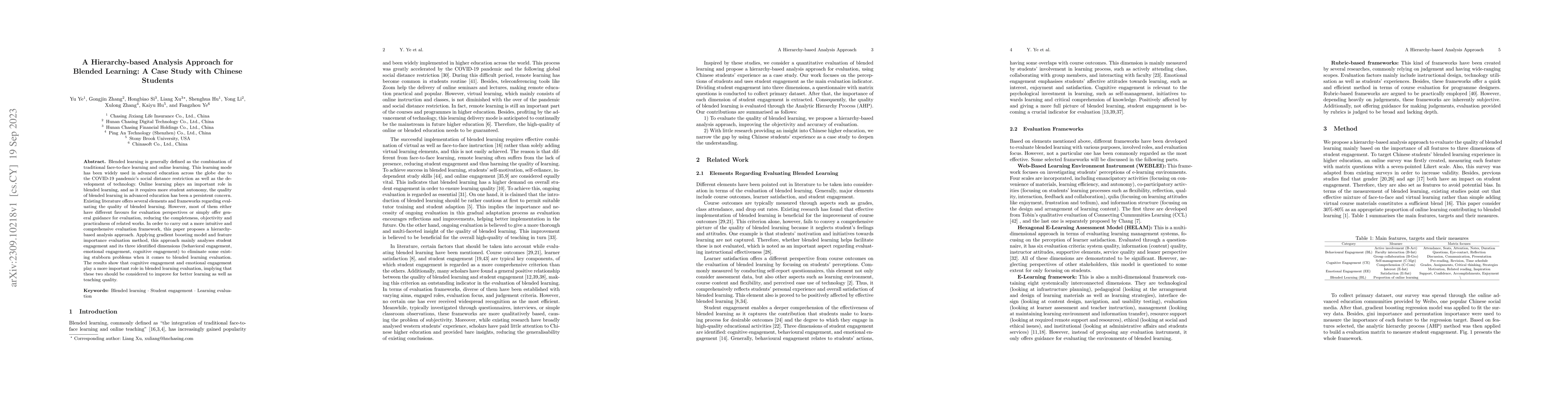 Thumbnail for A Hierarchy-based Analysis Approach for Blended Learning: A Case Study
  with Chinese Students
