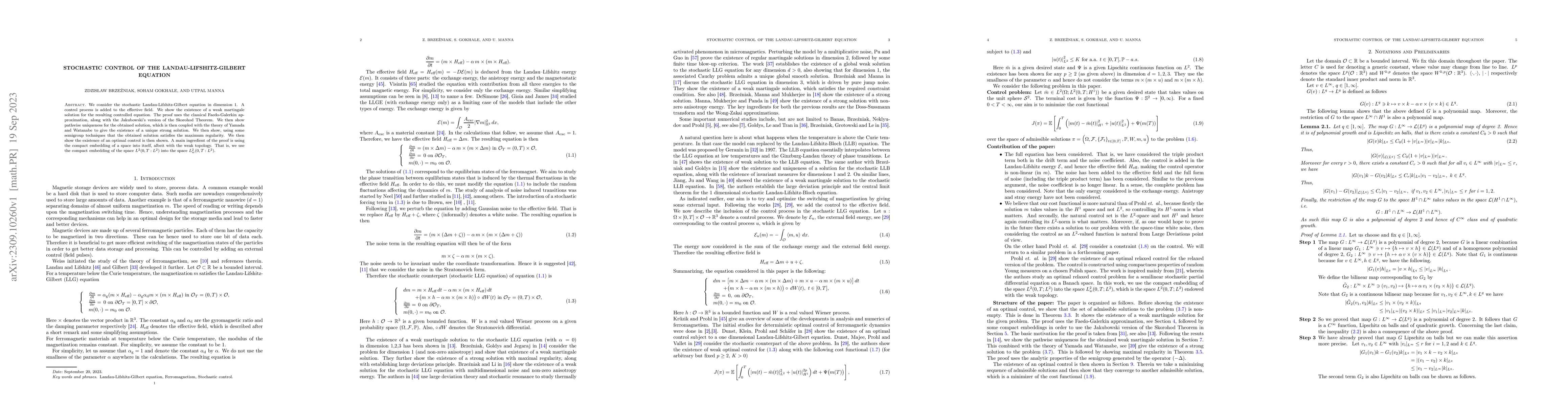Thumbnail for Stochastic control of the Landau-Lifshitz-Gilbert equation