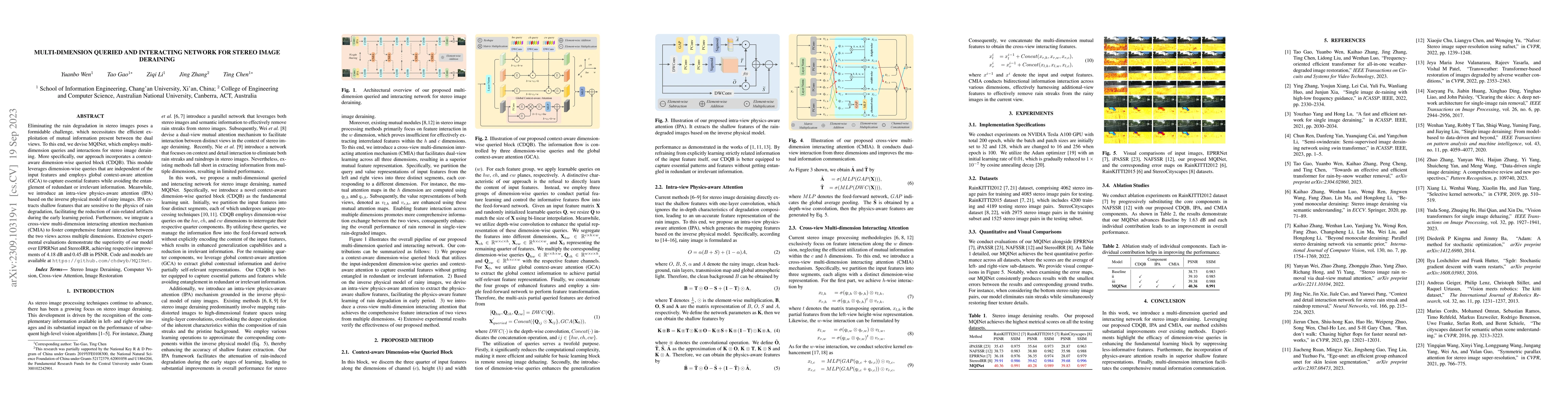 Thumbnail for Multi-dimension Queried and Interacting Network for Stereo Image
  Deraining